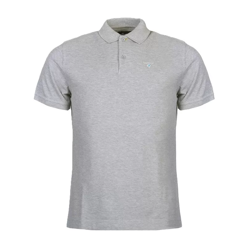 Polo Esportivo Barbour Cinza Mesclado Polo Esportivo Barbour Cinza Mesclado