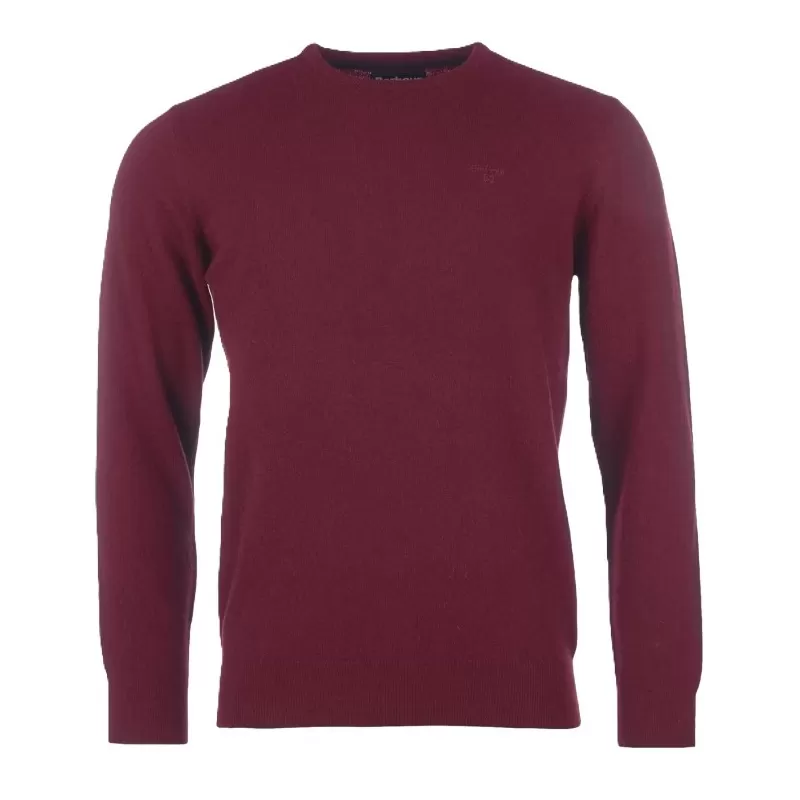 Barbour Essential Lambswool Gola Redonda Marrom Barbour Essential Lambswool Gola Redonda Marrom