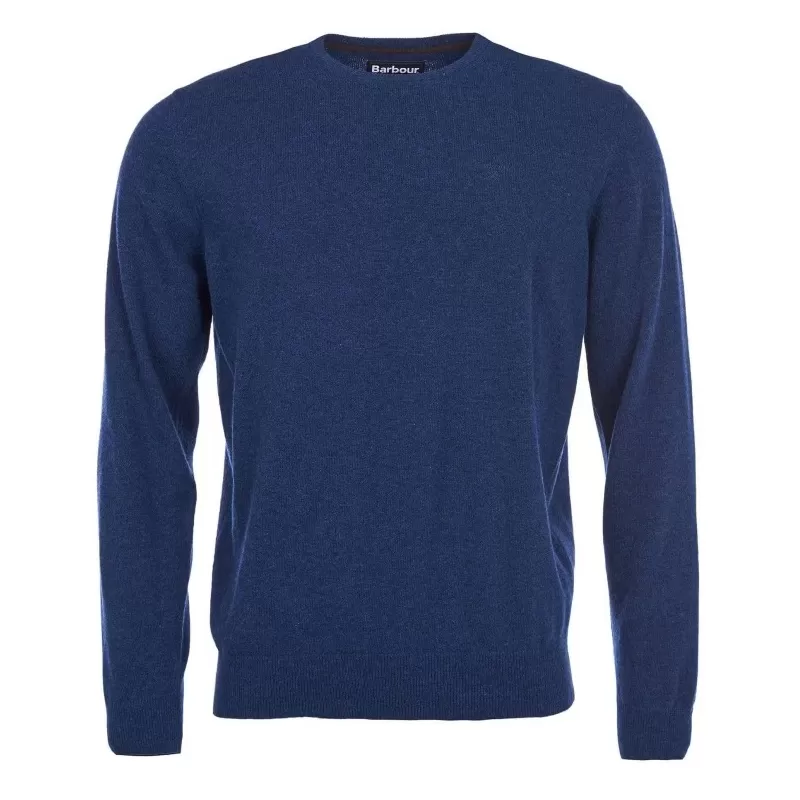 Barbour Essential Lambswool Gola Redonda Azul Barbour Essential Lambswool Gola Redonda Azul