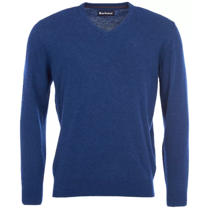 Barbour Essential Lambswool Crew Neck Azul profundo Barbour Essential Lambswool Crew Neck Azul profundo