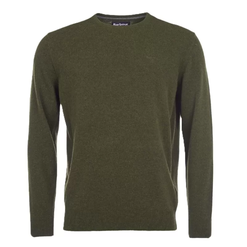 Barbour Essential Lambswool Gola Redonda Verde Algas Marinhas Barbour Essential Lambswool Gola Redonda Verde Algas Marinhas