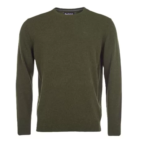 Barbour Essential Lambswool Gola Redonda Verde Algas Marinhas Barbour Essential Lambswool Gola Redonda Verde Algas Marinhas
