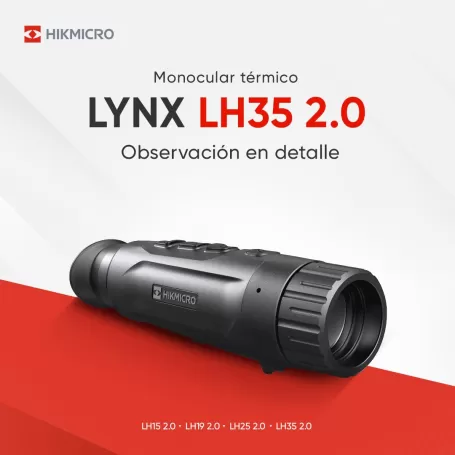 Monocular Térmico HikMicro LYNX Pro LH35 2.0 384X288, 20Mk. 1.800 mt.