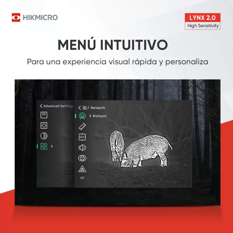 Monocular Térmico HikMicro LYNX Pro LH35 2.0 384X288, 20Mk. 1.800 mt.