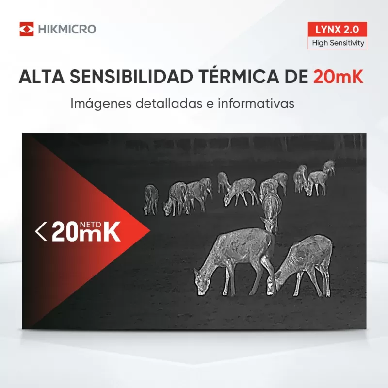 Monocular Térmico HikMicro LYNX Pro LH35 2.0 384X288, 20Mk. 1.800 mt.