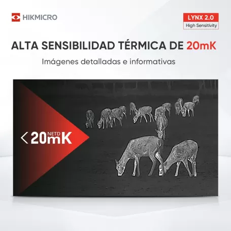 Monocular Térmico HikMicro LYNX Pro LH35 2.0 384X288, 20Mk. 1.800 mt.