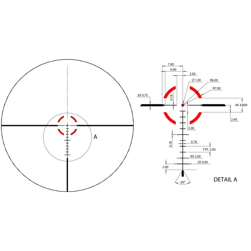 Mira iluminada BUSHNELL R5 1-6x24 DD2-QA