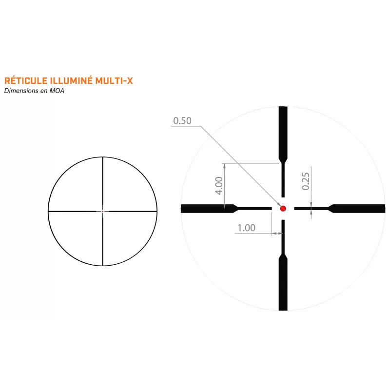 Mira BUSHNELL R5 3-9x50 com foco lateral SFP Multi-X iluminada