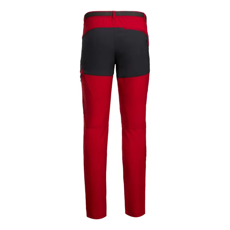 Trangoworld LUNEL 001 CALÇAS COMPRIDAS VERMELHO/ANTRACITE