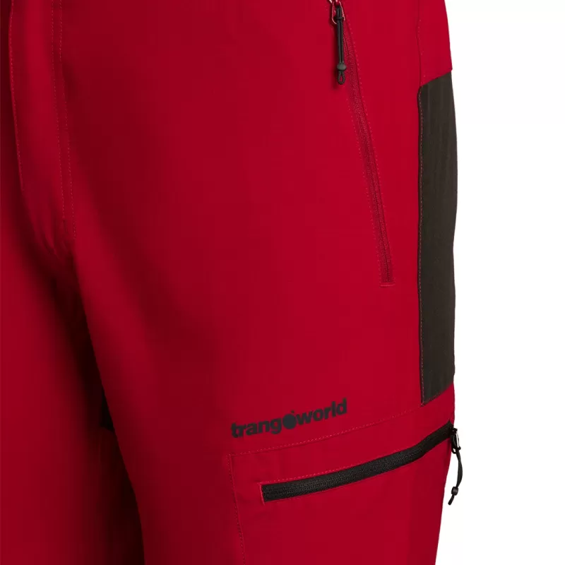 Trangoworld LUNEL 004 CALÇAS COMPRIDAS VERMELHO/PRETO