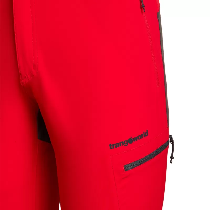 Trangoworld PANTALÓN LARGO LUNEL 005 ROJO/ANTRACITA