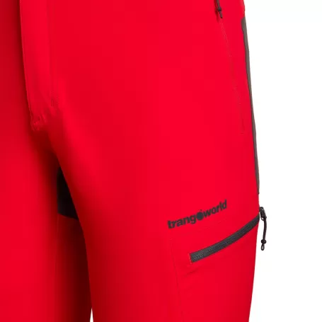 Trangoworld PANTALÓN LARGO LUNEL 005 ROJO/ANTRACITA