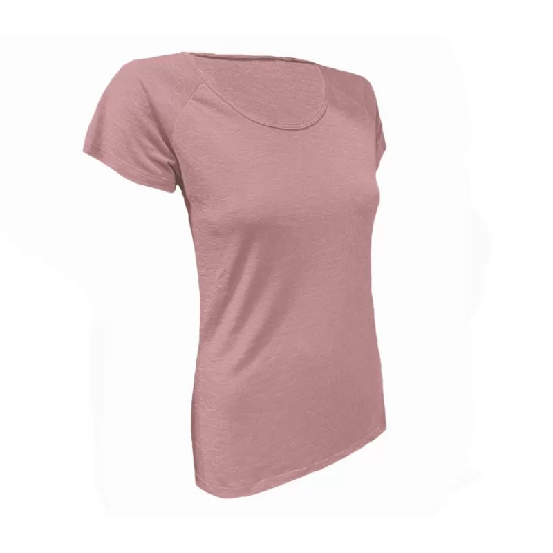 Camiseta Alphadventure SINIBO rosa suave Camiseta Alphadventure SINIBO rosa suave