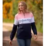 Moletom Oxford Azul Girvan Feminino - Rosa