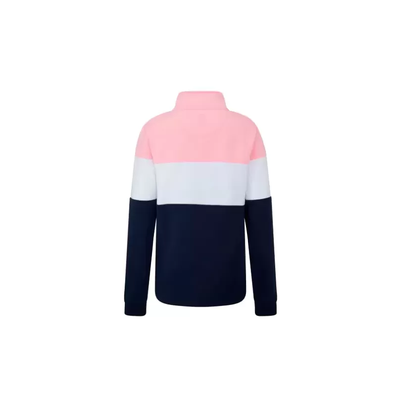 Moletom Oxford Azul Girvan Feminino - Rosa - Branco - Azul Marinho
