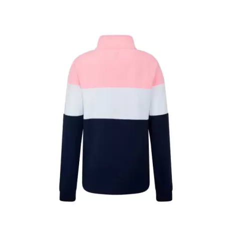 Moletom Oxford Azul Girvan Feminino - Rosa - Branco - Azul Marinho