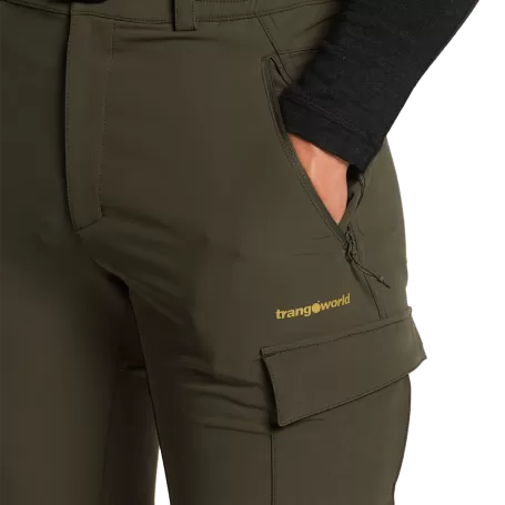 Trangoworld PANT. LARGO ZAGORA VERDE OSCURO