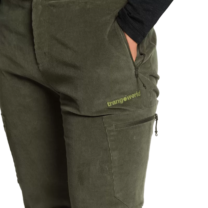 Trangoworld PANT. LARGO GOYM ST VERDE OSUCRO