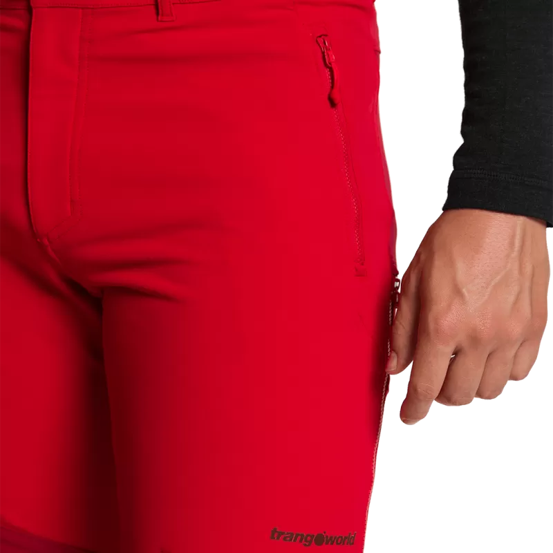 Calça comprida Trangoworld MOURELLE V02 vermelha/vermelha escura