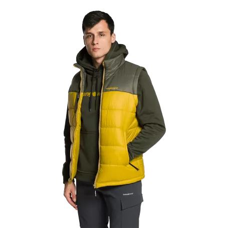 Trangoworld CHALECO WARREN MOSTAZA/VERDE OSCURO
