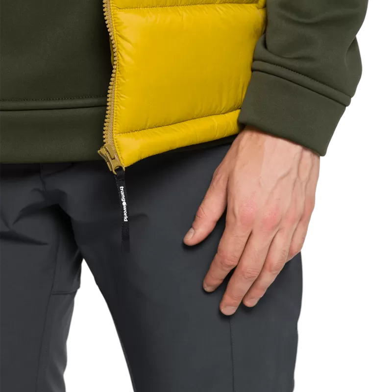 Trangoworld CHALECO WARREN MOSTAZA/VERDE OSCURO