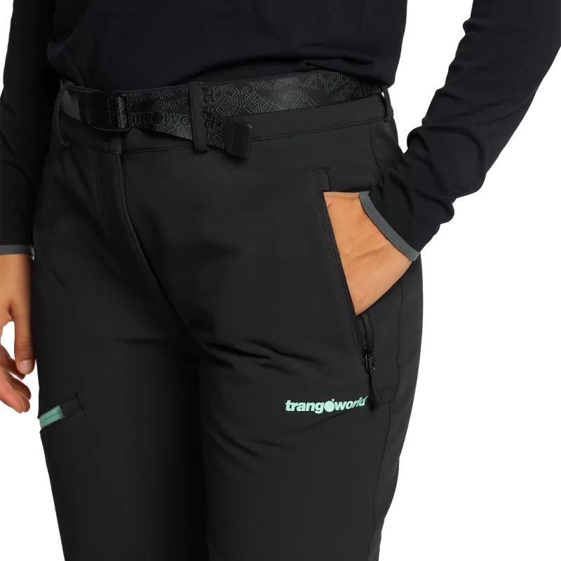 Trangoworld PANT. LARGO CAUSIAT NEGRO