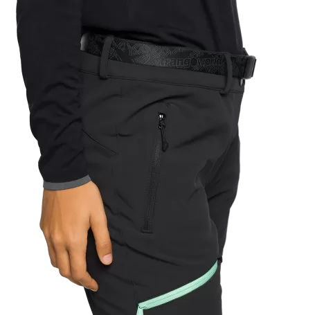 Trangoworld PANT. LARGO CAUSIAT NEGRO