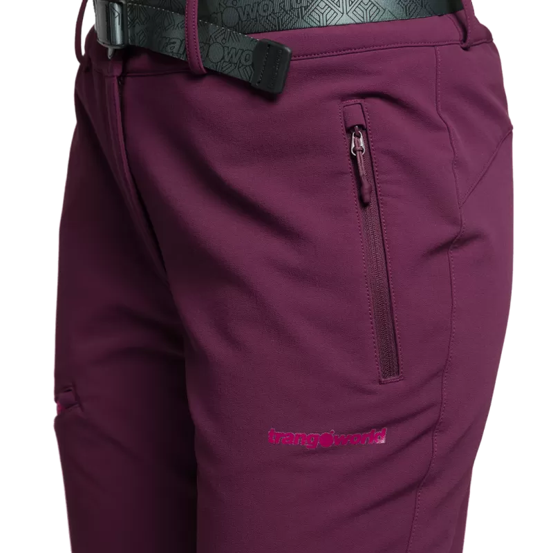 Trangoworld PANT. LARGO CAUSIAT MORADO