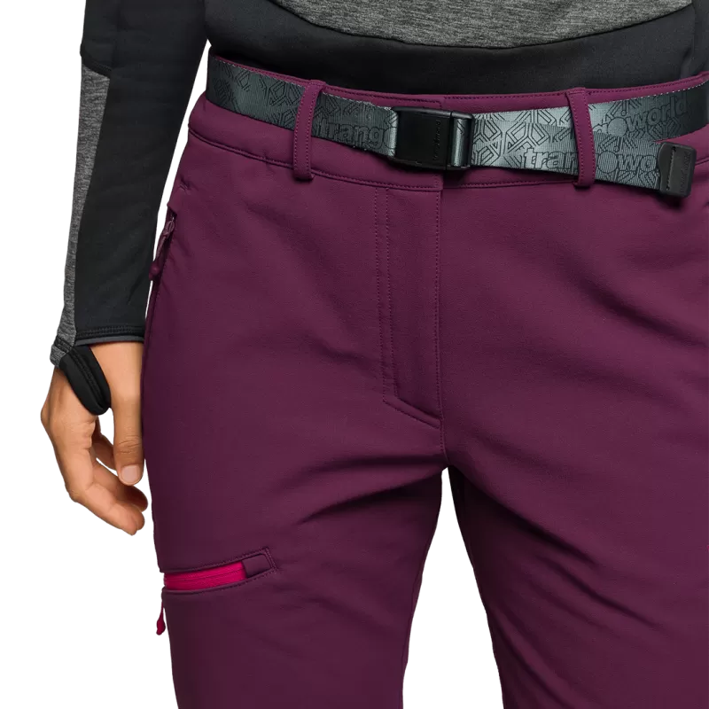 Trangoworld PANT. LARGO CAUSIAT MORADO