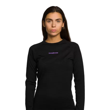 Camiseta Trangoworld TRX2 WOOL WM EVO INNER PRETA