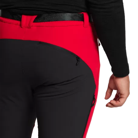 Trangoworld PANT. LARGO JORLAN V02 ROJO/NEGRO