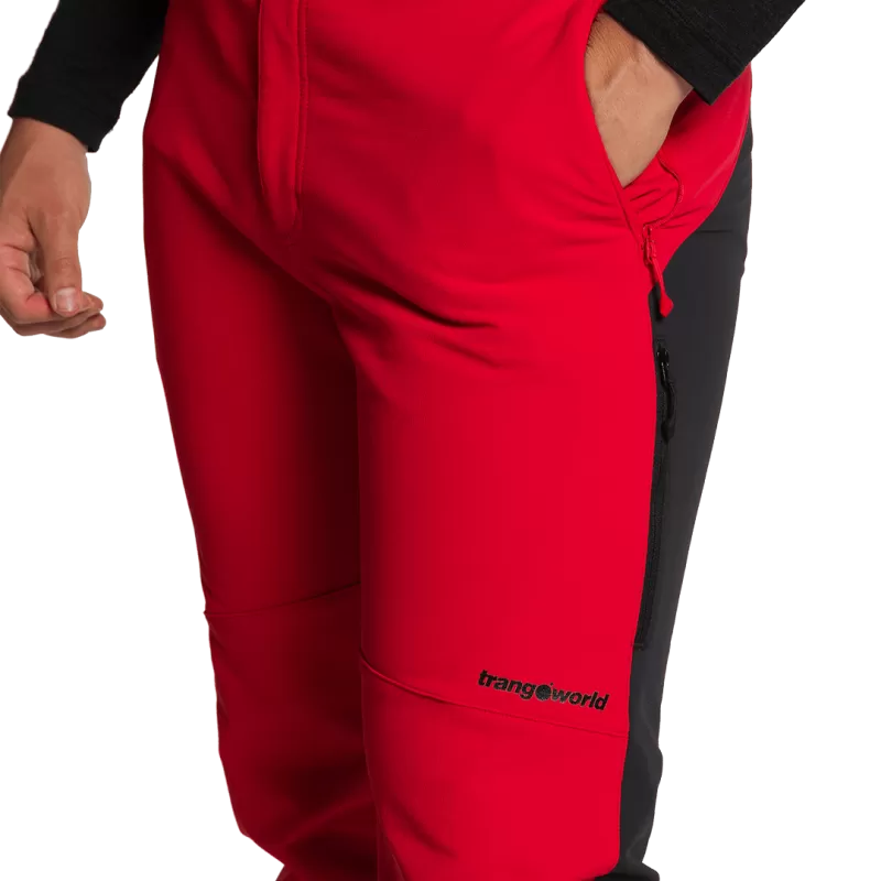 Trangoworld PANT. LARGO JORLAN V02 ROJO/NEGRO