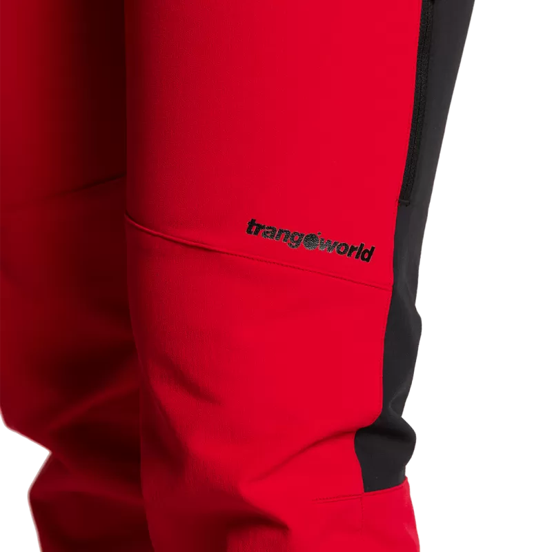 Trangoworld PANT. LARGO JORLAN V02 ROJO/NEGRO