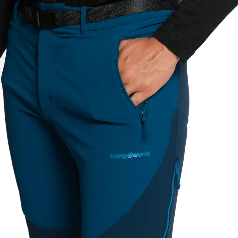 Calças compridas Trangoworld em Grisons Extreme Blue/Dark Blue
