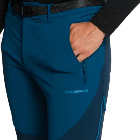 Calças compridas Trangoworld em Grisons Extreme Blue/Dark Blue