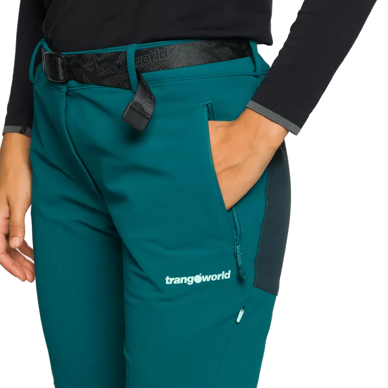 Calças compridas Trangoworld Dunai Extreme em verde/verde escuro