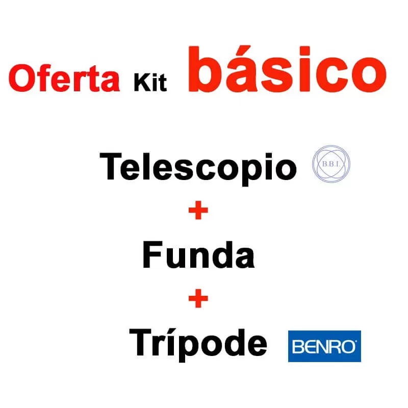 Kit - Telescópio BBI Navigator 20-60x80 + Estojo + Tripé BENRO BENRO IT15 - - BBI - KIT COMPLETO OFERTA DE Telescópio