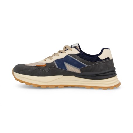 Paredes Zapatillas casual para hombre Pedralba gris-beige