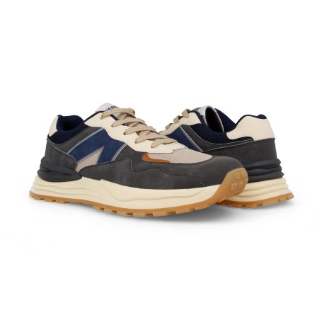 Paredes Zapatillas casual para hombre Pedralba gris-beige