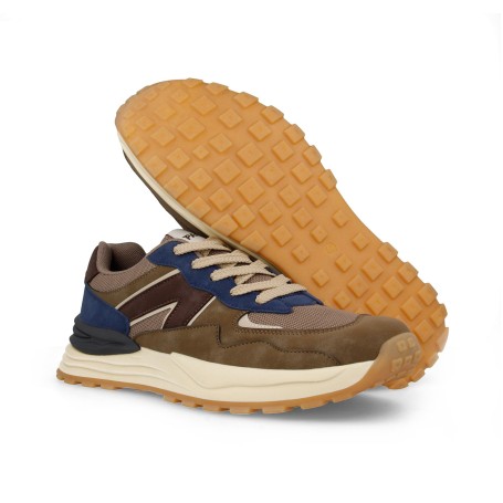 Paredes Zapatillas casual para hombre Pedralba marrón-azul