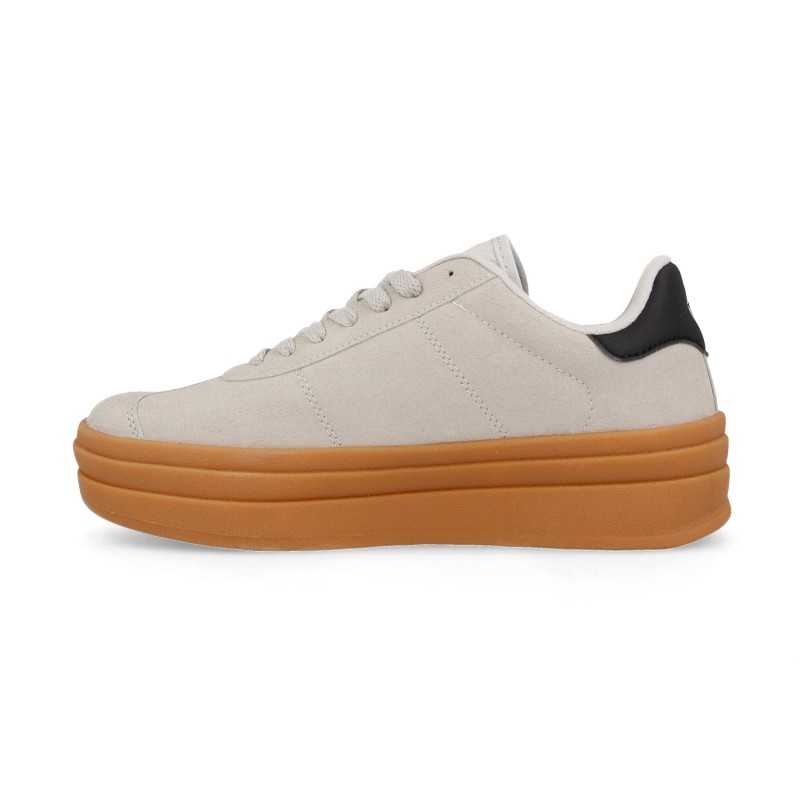 Tênis Casual Feminino Paredes Cotes Bege