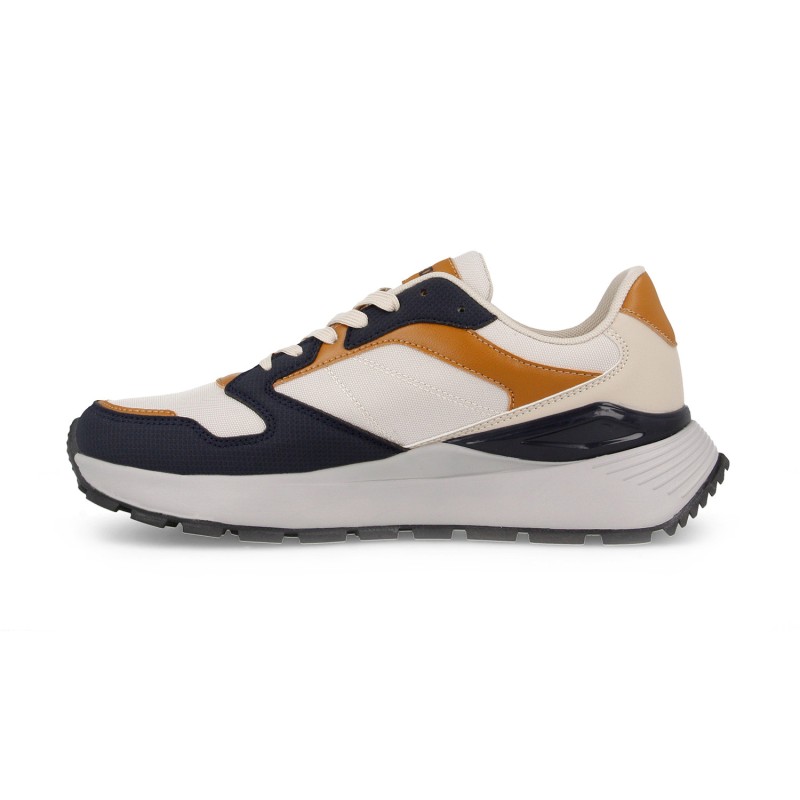 Tênis Casual Masculino Paredes Tavernes Branco-Azul
