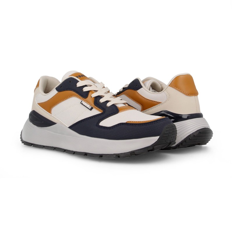 Tênis Casual Masculino Paredes Tavernes Branco-Azul