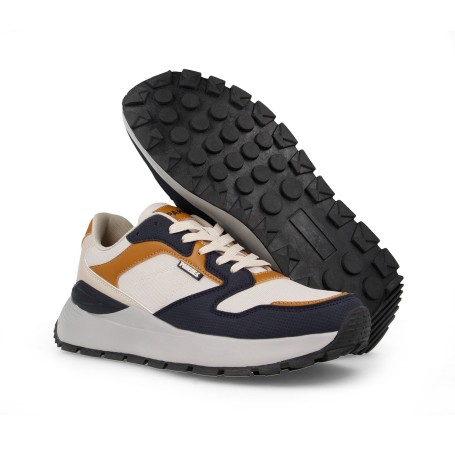 Tênis Casual Masculino Paredes Tavernes Branco-Azul