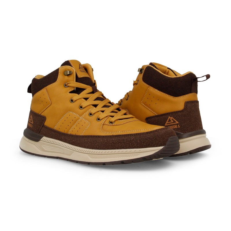 Paredes Botas de viaje casual para hombre Utiel mostaza