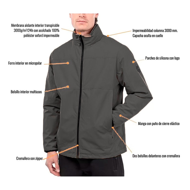 Jaqueta Alphadventure COWEL cáqui