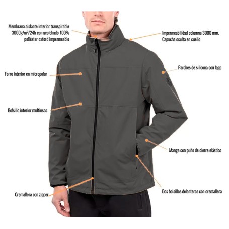 Jaqueta Alphadventure COWEL cáqui