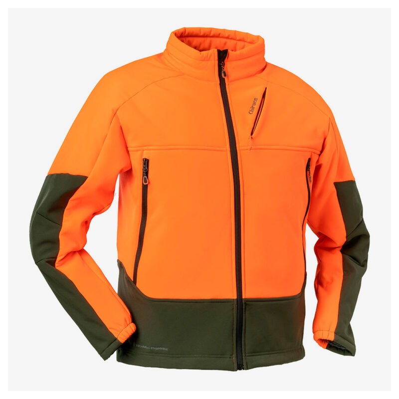 CHIRUCA CHAQUETA POLAR AKEN Softshell CORTAVIENTOS NARANJA