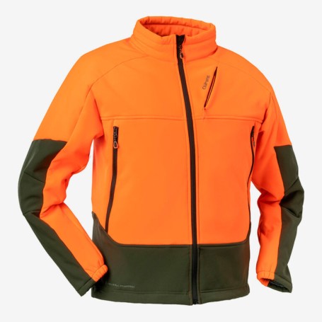 CHIRUCA CHAQUETA POLAR AKEN Softshell CORTAVIENTOS NARANJA