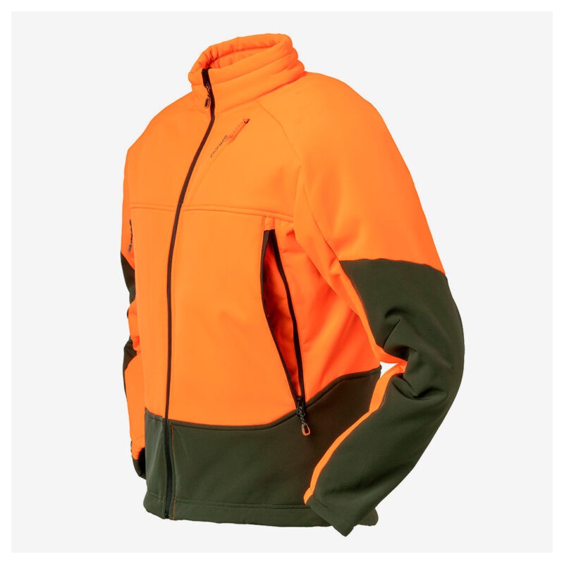 CHIRUCA CHAQUETA POLAR AKEN Softshell CORTAVIENTOS NARANJA